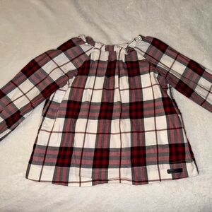 Burberry Red and Black Plaid Shirt